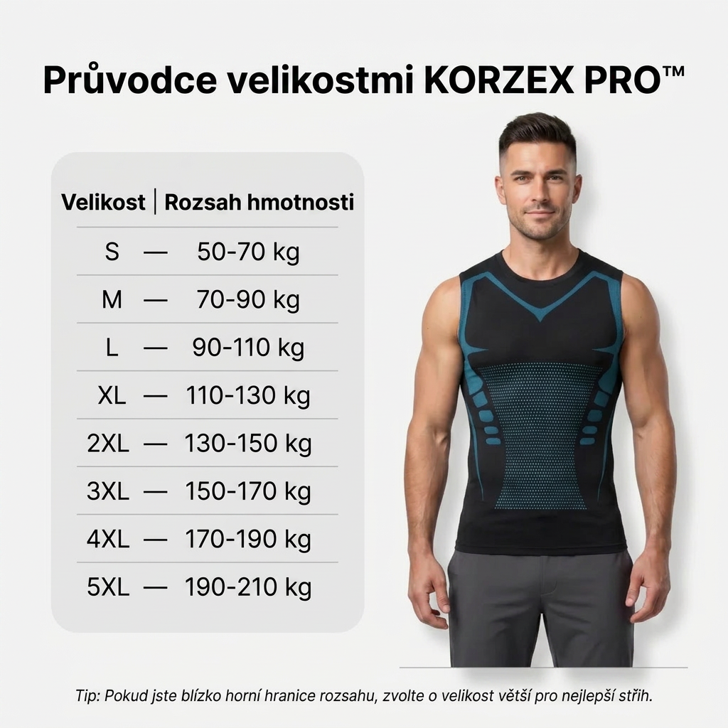 KORZEX PRO™ — Každé tričko sedí jako šité na míru